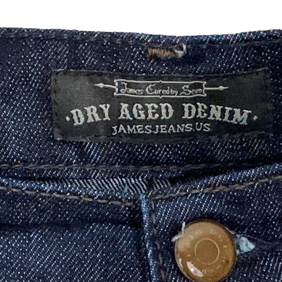 James Jeans Ritchie  Dry Aged Denim Straight Leg Ankle Dark Wash Size 28 - Picture 12 of 16
